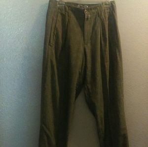 Forenza gray patterned pleated pants